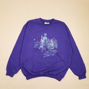 VTG 90's 00's Made in USA Cute Florals Prints Purp